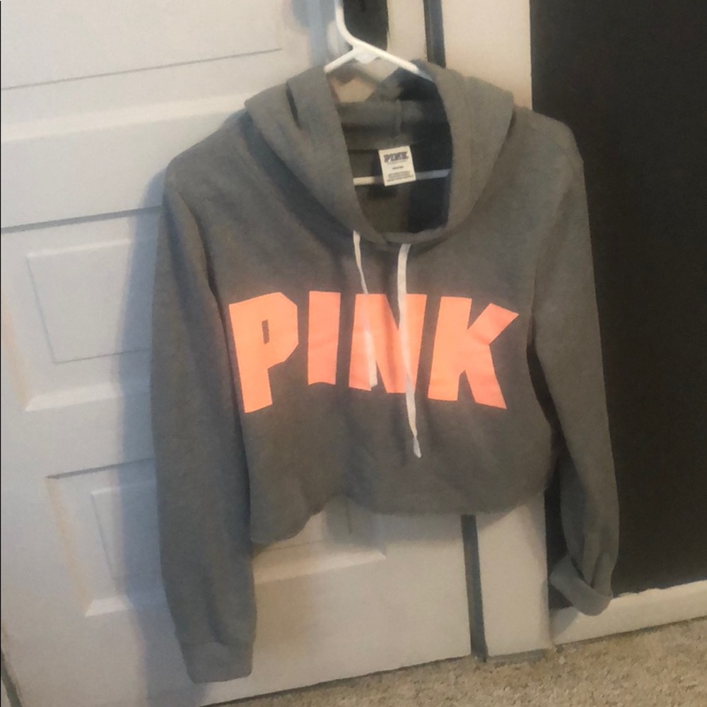 Pink crop top sweater